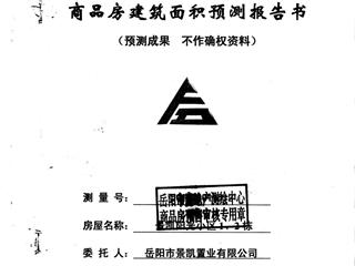 岳陽市商品房建筑面積預(yù)測報(bào)告書