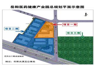 岳陽醫(yī)藥健康產(chǎn)業(yè)園一期位置圖1