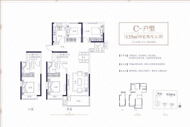 巴陵正榮府戶型圖1